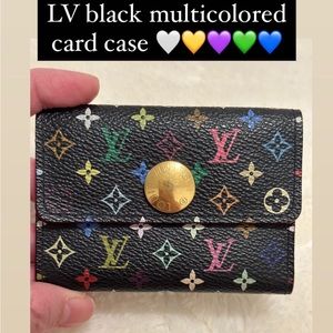 LV murakami card case